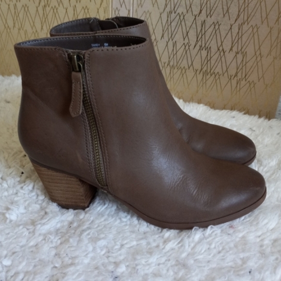 Crown Vintage Sandy Boots Real Leather Boots brown leather ankle booties - Picture 2 of 10